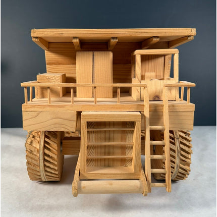 Handmade Wooden Working Dump Truck 18" Kaye Munshower Kaye’s Toy Shop