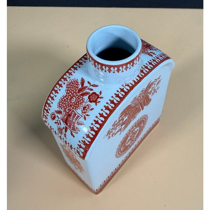 Copeland Spode Fitzhugh Tea Caddy England 1960s Missing Stopper