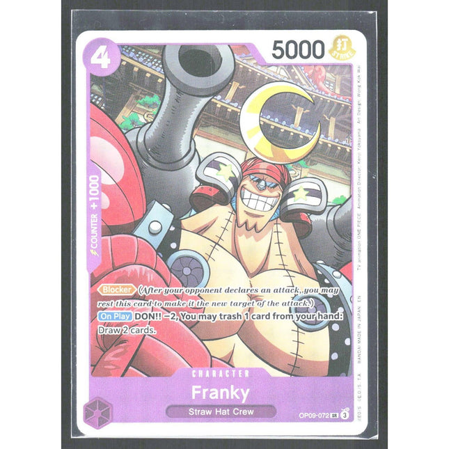 Franky Premium Booster -The Best- Vol. 2 #OP09-072 Super Rare