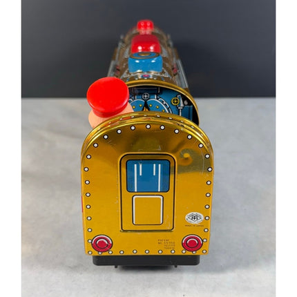 Vintage Golden Cloud Express 3860 Tin Train 16" Locomotive Engine Toy