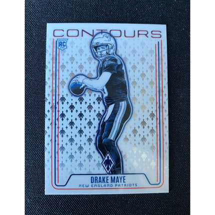 2024 Panini Phoenix Drake Maye RC #CON-DME Contours Insert Patriots