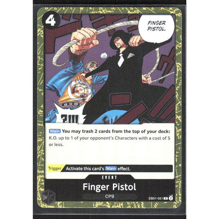 Finger Pistol Extra Booster: Memorial Collection #EB01-051 Rare