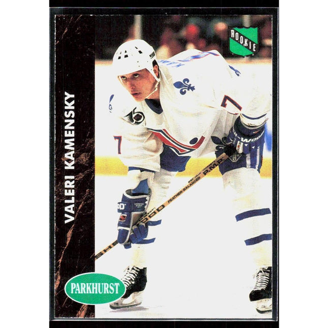 Valeri Kamensky 1991-92 Parkhurst #362 RC Quebec Nordiques