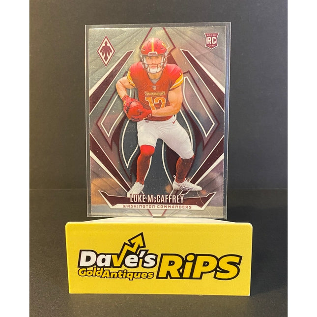 2024 Panini Phoenix Luke McCaffrey RC #218 Washington Commanders Rookie Card