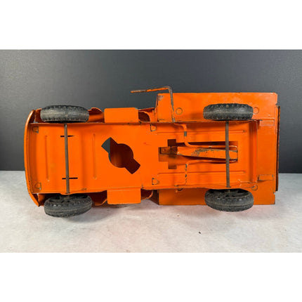Buddy L Dump Highway Maintenance Truck – Orange Metal Toy