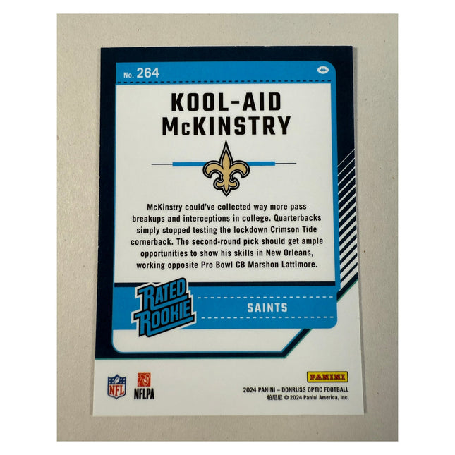 2024 Donruss Optic Kool-Aid McKinstry RC #264 Rated Rookie Saints