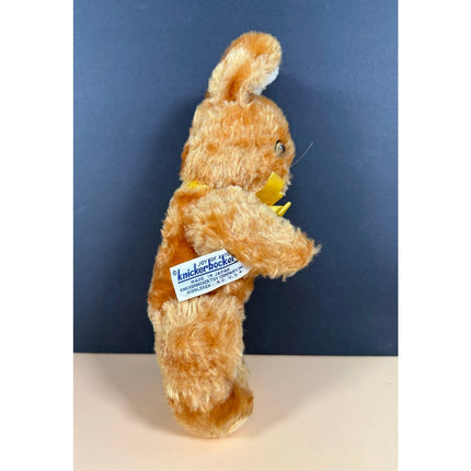 Vintage Knickerbocker Plush Rabbit Bunny 10" Glass Eyes Original Tag