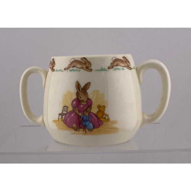 Royal Doulton England Bunnykins Child’s Mug – Double Handled, Doll House Scene