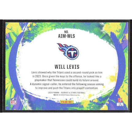 Will Levis 2024 Panini Rook & Stars Artistry in Motion Longevity #AIM-WLS Titans