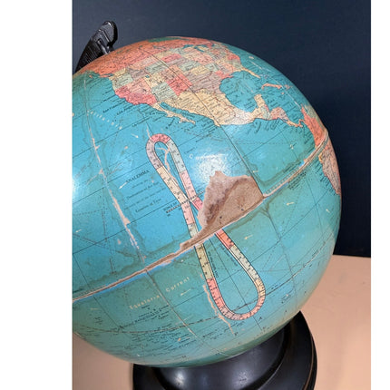 Vintage Replogle 8" Standard Globe 1950s Desktop World Globe