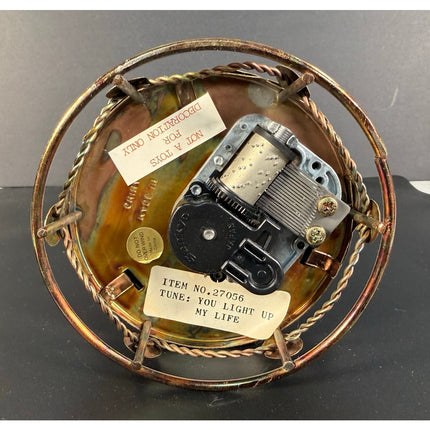 Vintage Brass & Copper Lighthouse Music Box – Plays “You Light Up My Life”