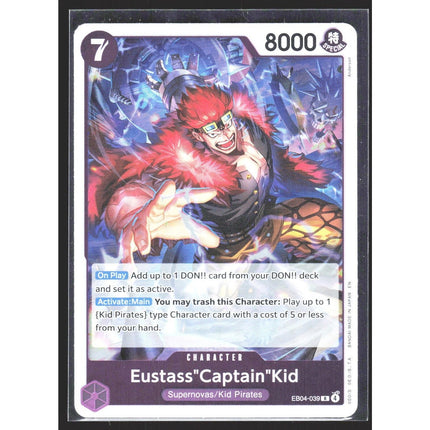 Eustass"Captain"Kid The Azure Sea's Seven #EB04-039 Rare