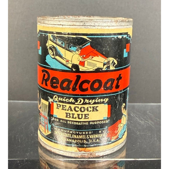 Realcoat Quick Drying Peacock Blue Enamel & Varnish Tin