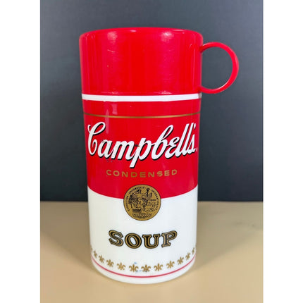 Campbell’s Soup Thermos Travel Mug “Soup-Can-Tainer” Vintage 7"
