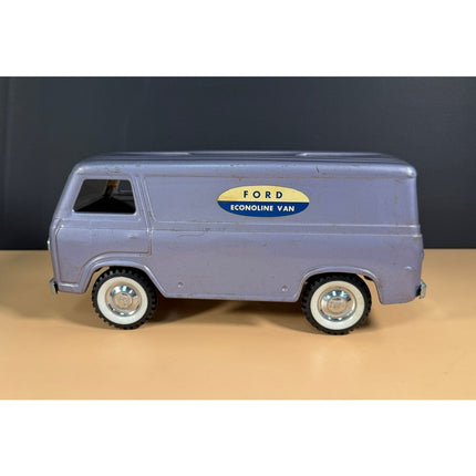 Vintage Nylint Ford Econoline Van Pressed Steel Toy Purple 11"
