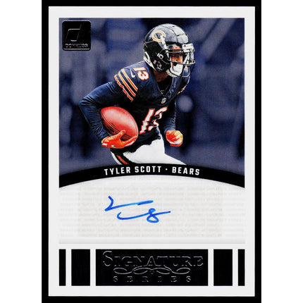 Tyler Scott 2024 Donruss Signature Series Black #SSE-TSC SN,AU Chicago Bears