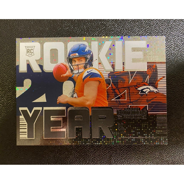 2024 Panini Contenders Bo Nix #19 Rookie Card Broncos QB
