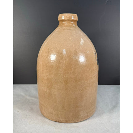 Blue Grape Design 12.5" Stoneware Beehive Jug with Handle Grapevine Primitive