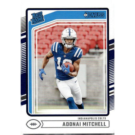 Adonai Mitchell 2024 Donruss #343 RC Indianapolis Colts