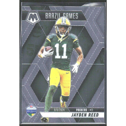 Jayden Reed 2025 Panini Mosaic Silver #264 Green Bay Packers
