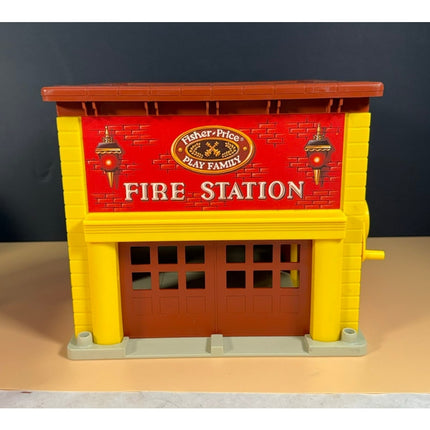 Fisher-Price Fire Station Complete with Original Box Vintage Play Family Toy