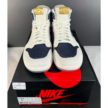 Nike Jordan 1 Retro High Flyknit “Derek Jeter RE2PECT” AH7233-105 Men's 9.5 NIB
