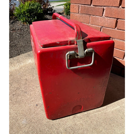 Vintage Coca Cola Cooler with Tray Original Paint