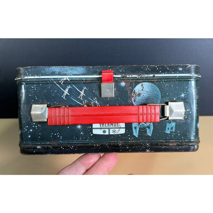 1977 Star Wars Lunchbox w/ Thermos VTG Tin King-Seeley Thermos Co Collectible