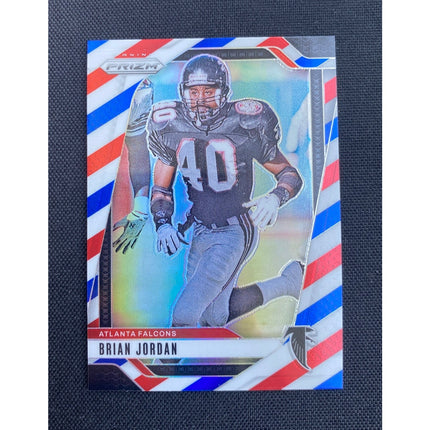 Brian Jordan 2024 Prizm 17 Falcons Red White Blue