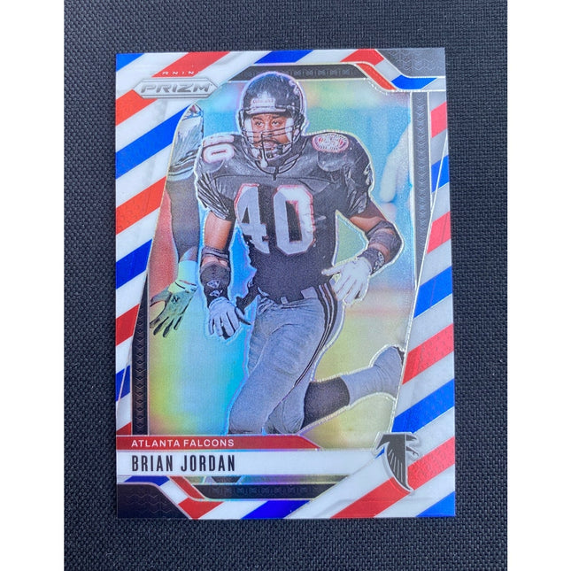 Brian Jordan 2024 Prizm 17 Falcons Red White Blue