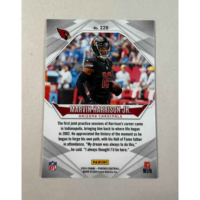 2024 Panini Phoenix Marvin Harrison Jr. RC #226 Rookie Card Cardinals