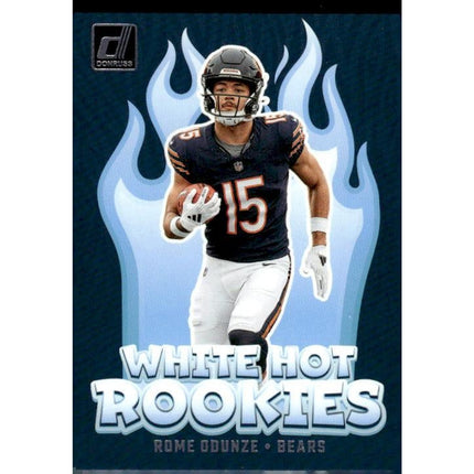 Rome Odunze 2024 Donruss White Hot Rookies #WH2 Chicago Bears