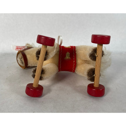 Steiff Pony on Wheels Christmas Exclusive Vintage Collectible Ornament