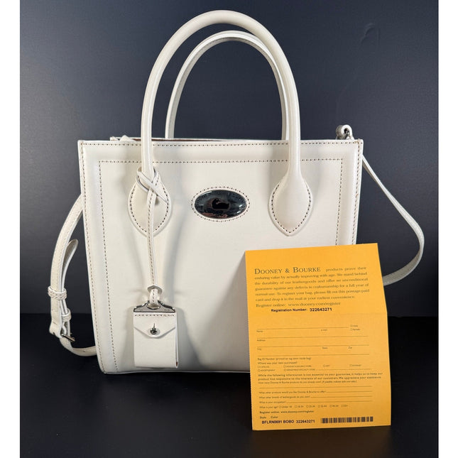 Dooney & Bourke Florentine Toscana White Bobo Tote Handbag BFLRN0691 MSRP $368