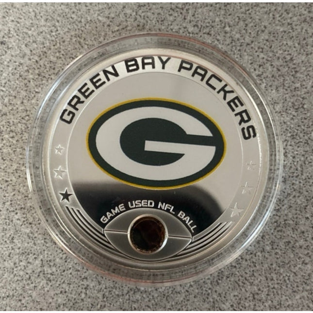 NFL 2023 Green Bay Packers Game Used Ball Relic Coin