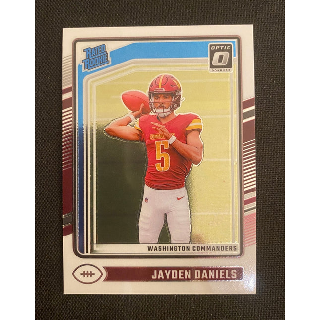 Jayden Daniels 2024 Panini Optic #248 Rated Rookie RC