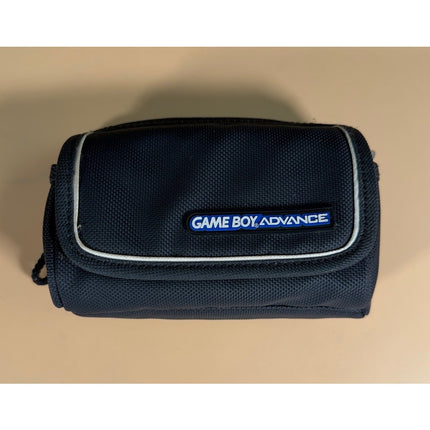 Nintendo Game Boy Advance GBA Carrying Case Black White Trim Bag Pouch