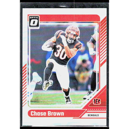 Chase Brown 2024 Donruss Optic #41 Cincinnati Bengals