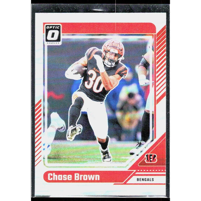 Chase Brown 2024 Donruss Optic #41 Cincinnati Bengals
