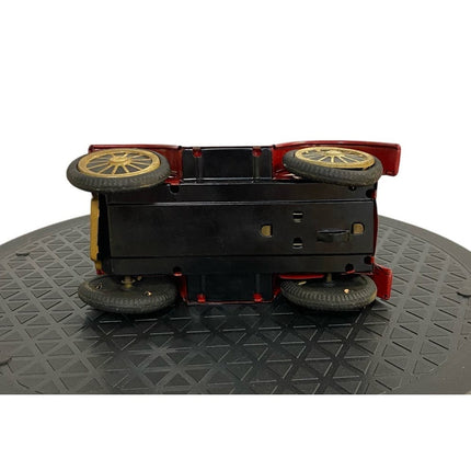 Vintage 1960s Japan Tin Litho Jalopy Roadster Friction Car 6" Toy