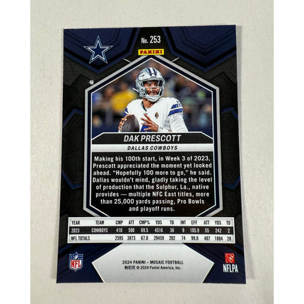 2024 Panini Mosaic Dak Prescott #253 National Pride Insert Cowboys