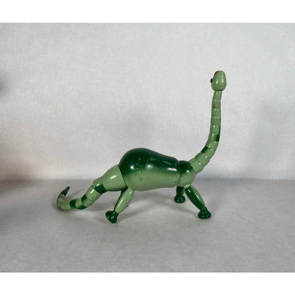 Vintage Twistums Wooden Dinosaur Bank – Pull String Toy Bank