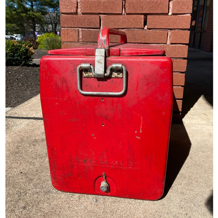 Vintage Coca Cola Cooler with Tray Original Paint