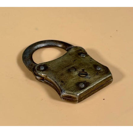Vintage Miller Lock Co Rugby Padlock Antique Collectible Lock No Key