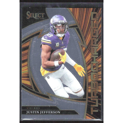 Justin Jefferson 2025 Panini Select Turbocharged #8 Minnesota Vikings