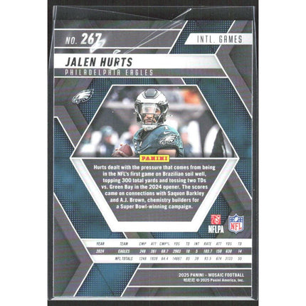 Jalen Hurts 2025 Panini Mosaic #267 Philadelphia Eagles