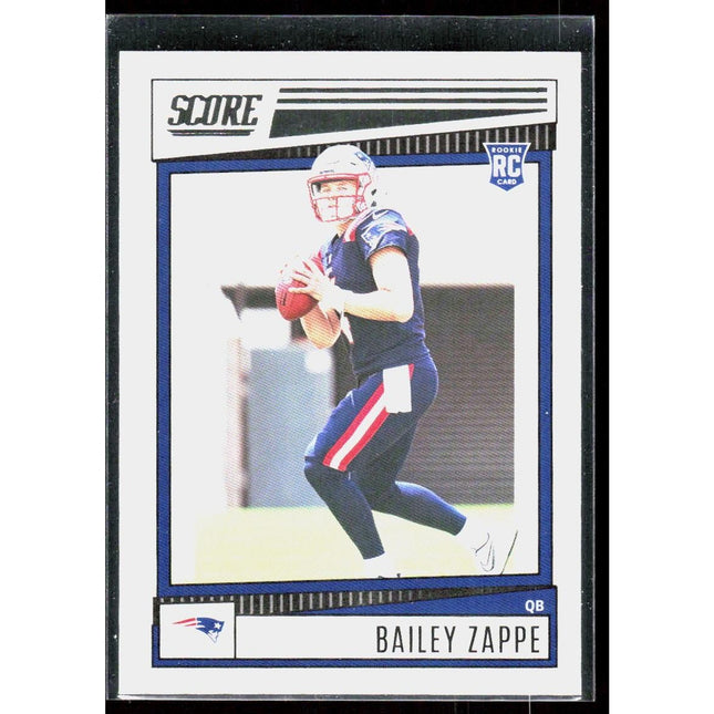 Bailey Zappe 2022 Score #310 RC New England Patriots