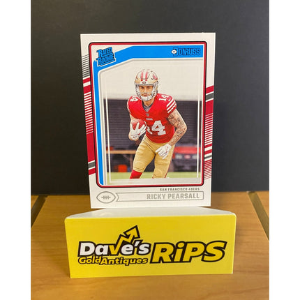 Ricky Pearsall 2024 Donruss #318 Rated Rookie RC Card San Francisco 49ers