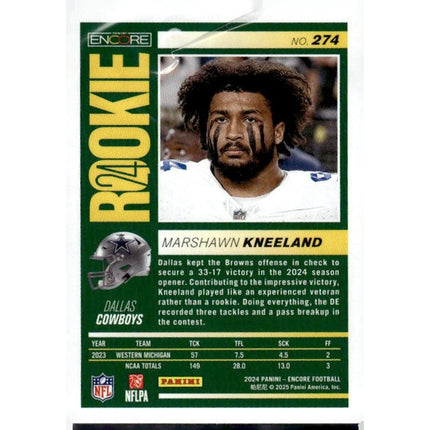 Marshawn Kneeland 2024 Panini Encore #274 RC Dallas Cowboys