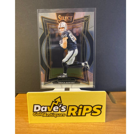 Brock Bowers 2024 Select #31 Rookie RC Card Las Vegas Raiders
